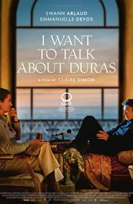 I Want to Talk About Duras poster